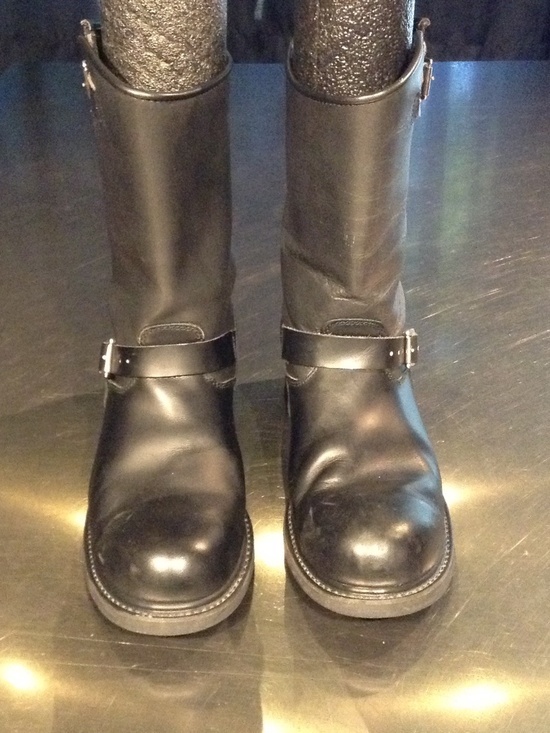 VTG Engineer Boots Men’s Sz 11 D Black Leather Steel Toe Oil Resistant Korea main image 14